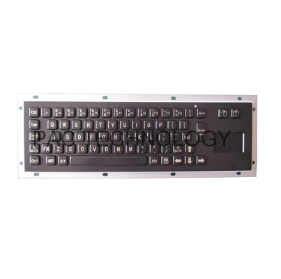 China Black IP65 panel mount industrial keyboard by stainless steel for kiosk supplier