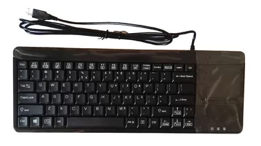 China Black ABS industrial touchpad keyboard with mouse and two extra USB ports supplier
