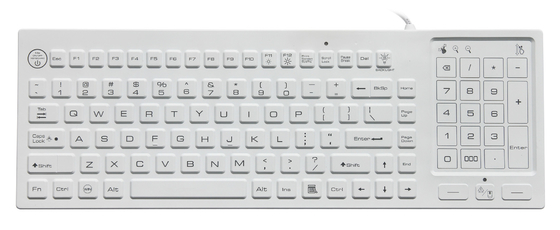 China Silicone Hygienic waterproof computer keyboard For medical man machine connect supplier