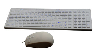 China IEC60601 antimicrobial IP68 medical silicone cyber keyboard and mouse combo supplier
