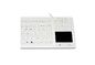OEM EMI 1.8m USB medical silicone keyboard with trackpad for latex gloves supplier