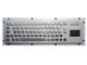 Black IP65 panel mount industrial keyboard by stainless steel for kiosk supplier