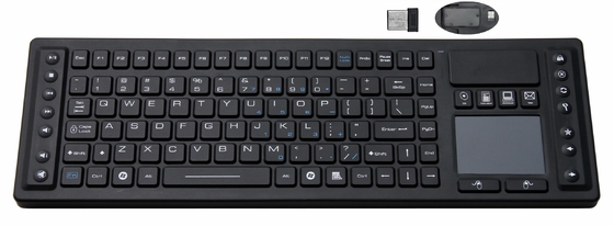 China Wireless medical keyboard with track pad / waterproof by industrial silicone rubber supplier