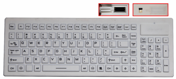 China Wireless medical keyboard with on/off switch and truly waterproof, hygeian application supplier