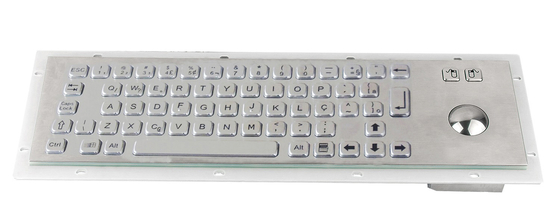 China IP65 vandal proof industrial metal CNC keyboard with trackball for kiosk application supplier