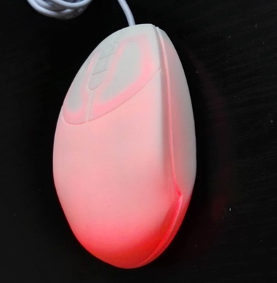 China Silicone white petite waterproof medical pro mouse for nurse use on smooth surface supplier