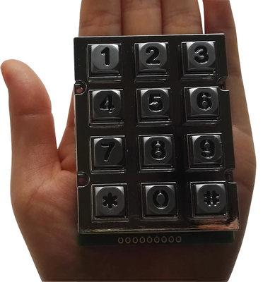 China vandal proof industrial phone keypad with 12 keys backlight for Taiwan supplier