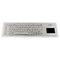 IP65 rear panel mounting durable metal industrial keyboard with sealed touchpad supplier